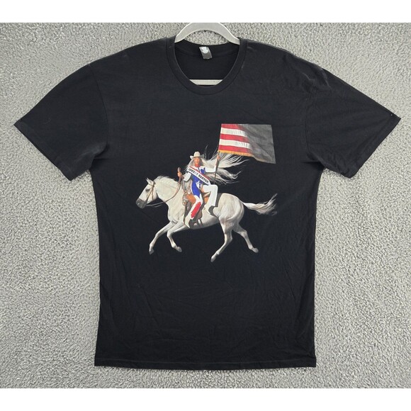 Cowboy Carter Shirt Mens Large Black Beyonce Western Horse Concert Tour Tee - Picture 1 of 7